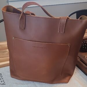 Portland Leather Laptop Bag Brown
